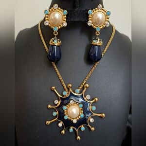 #42. Barrera  for Avon "Roman Holiday" Pendant/Brooch  Earrings Set